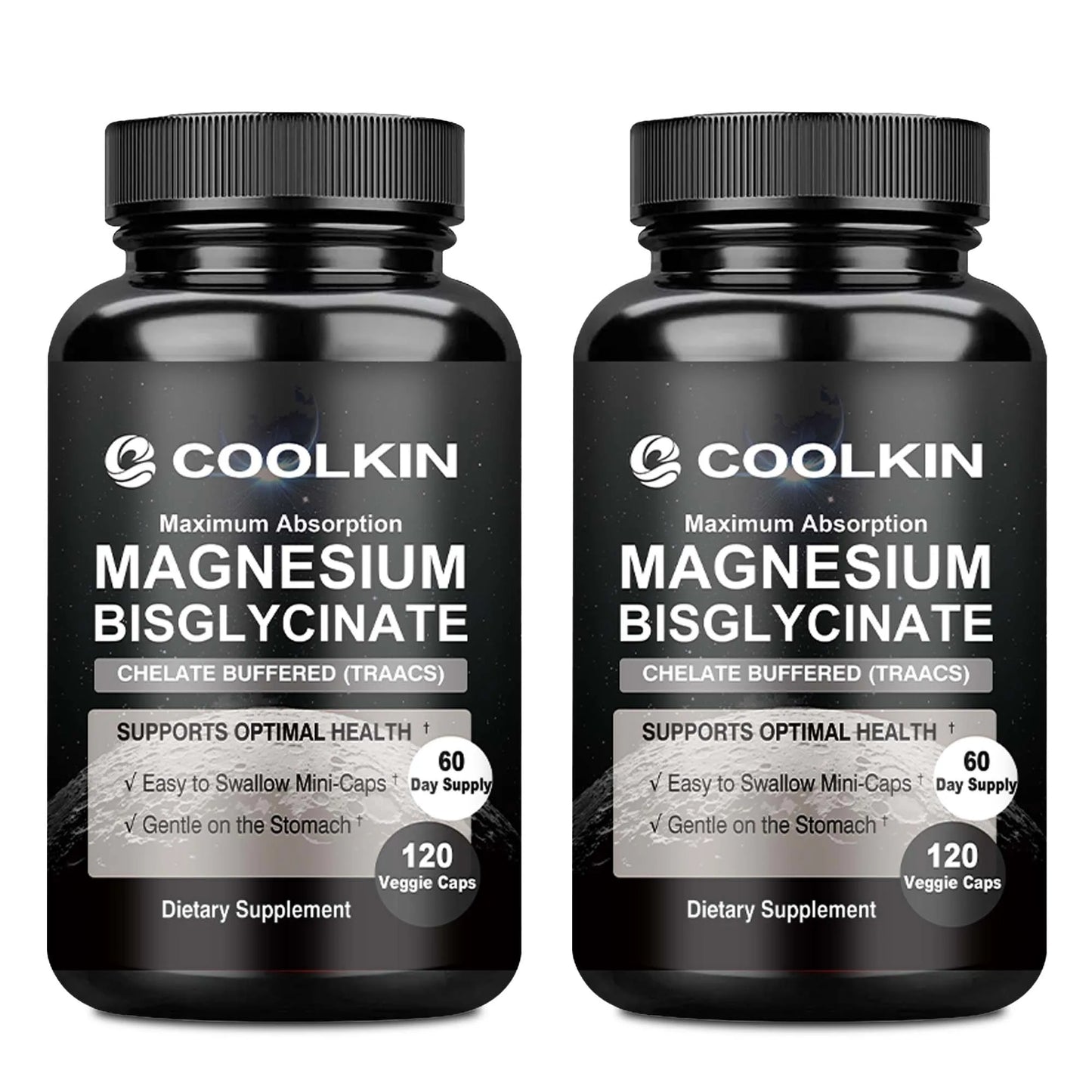 Magnesium Bisglycinate - Provides Energy, Heart, Muscle, Bone and Joint Support, and Boosts Metabolism - 120 Capsules