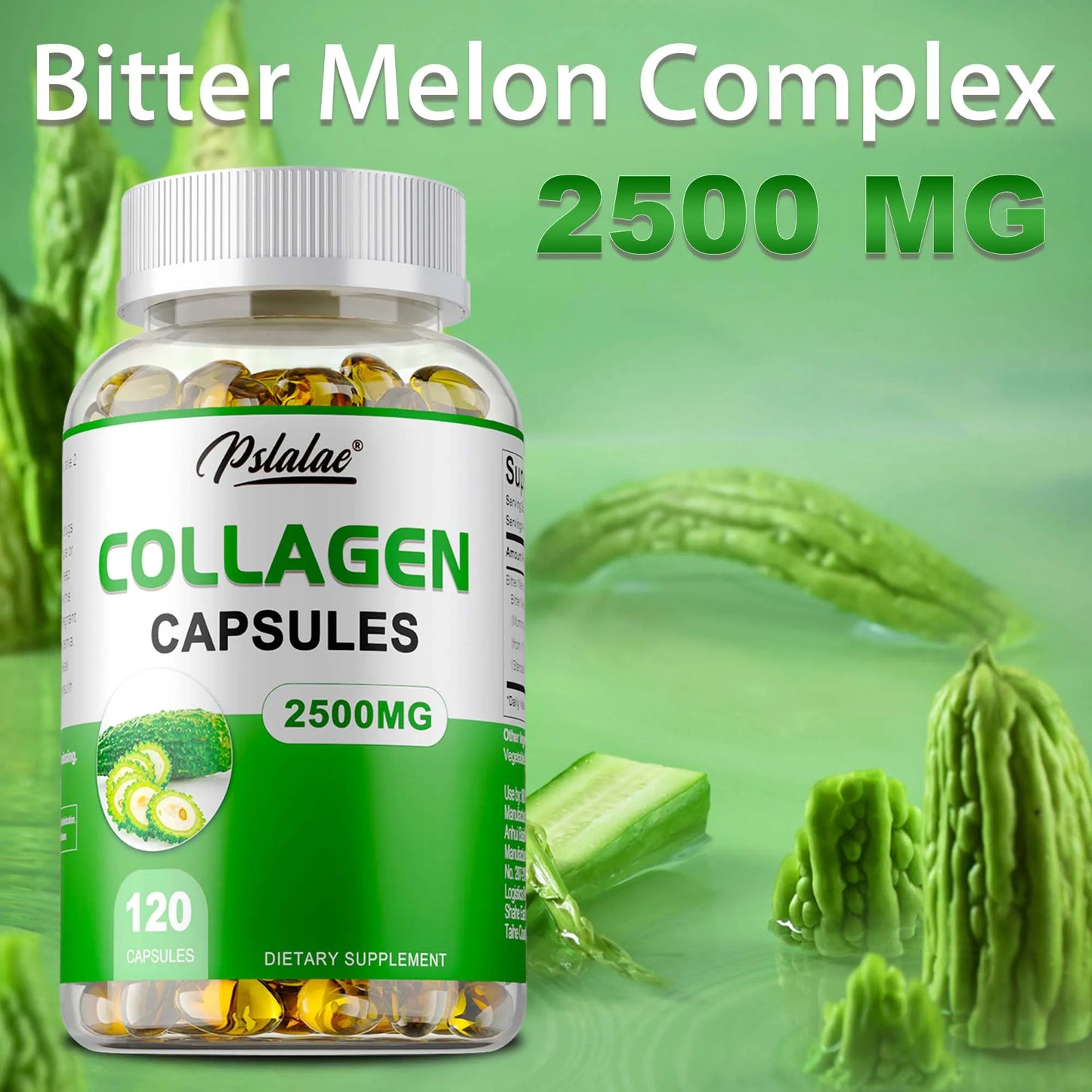 Collagen - With Bitter Melon Extract To Promote Weight Management, Reduce Body Anxiety - 120 Capsules