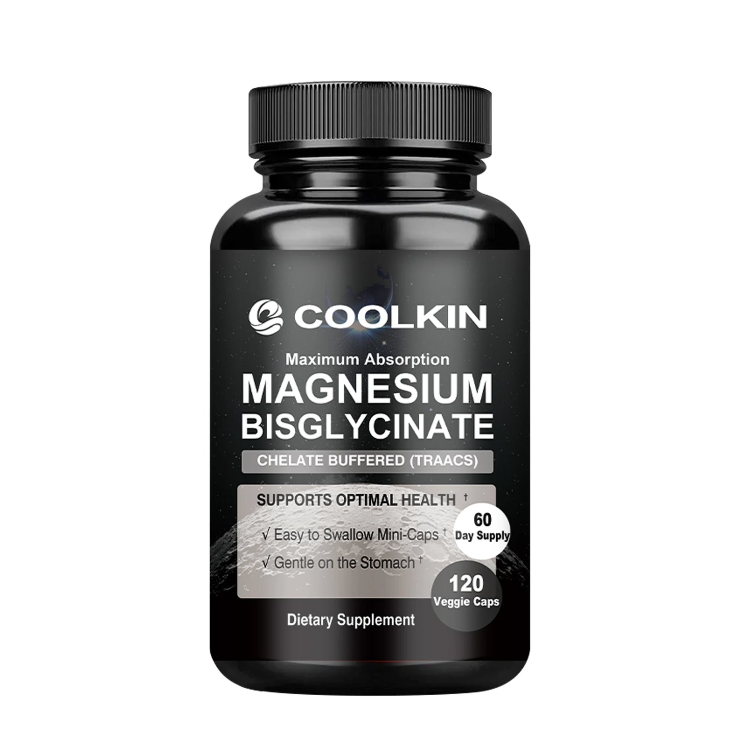 Magnesium Bisglycinate - Provides Energy, Heart, Muscle, Bone and Joint Support, and Boosts Metabolism - 120 Capsules