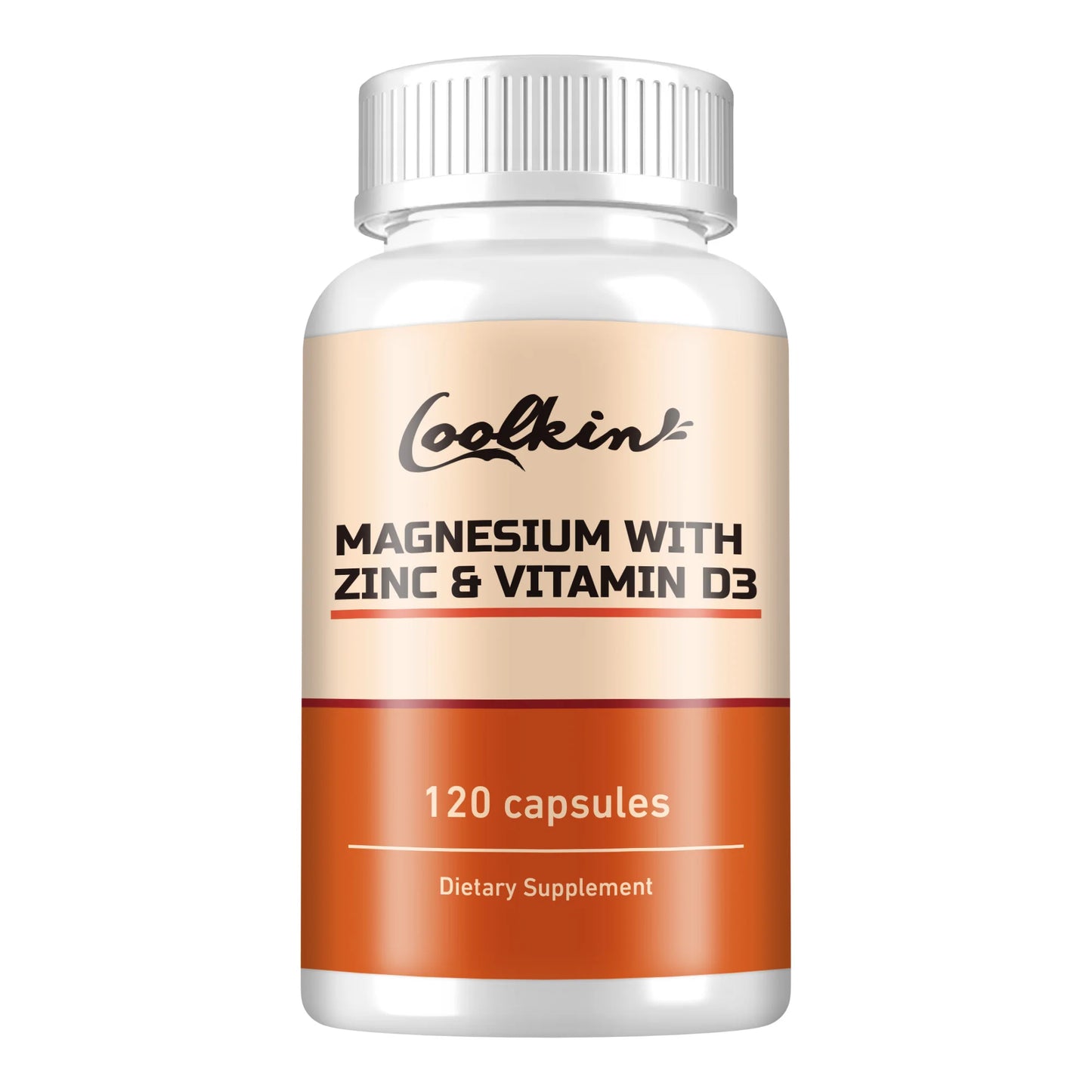 Magnesium with Zinc & Vitamin D3 - for Sleep, Bone, Heart, Immune Support, Relieve Stress and Improve Mood - 120 Capsules