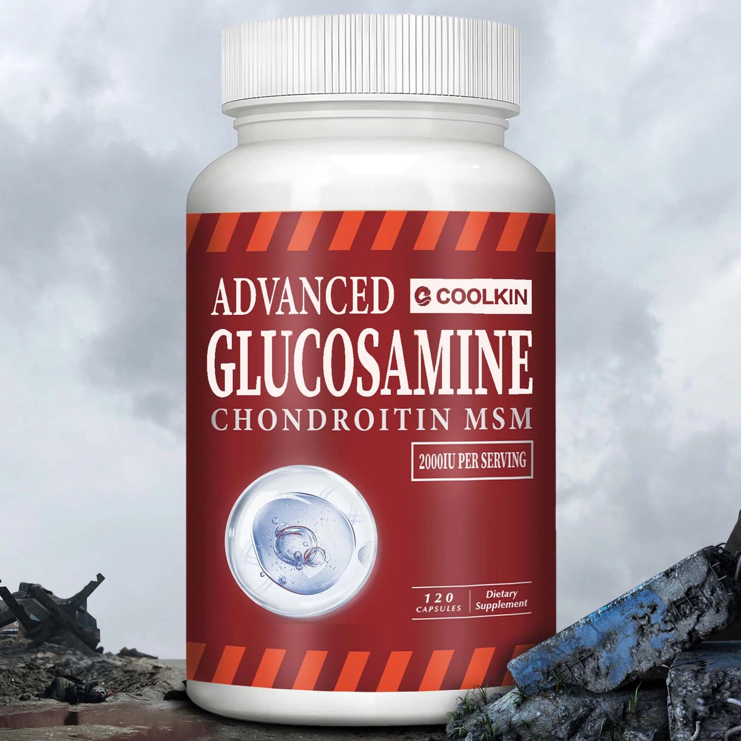 Advanced Glucosamine Chondroitin MSM - Supports Joint, Bone, and Cartilage Health, Enhances Joint Flexibility - 120 Capsules