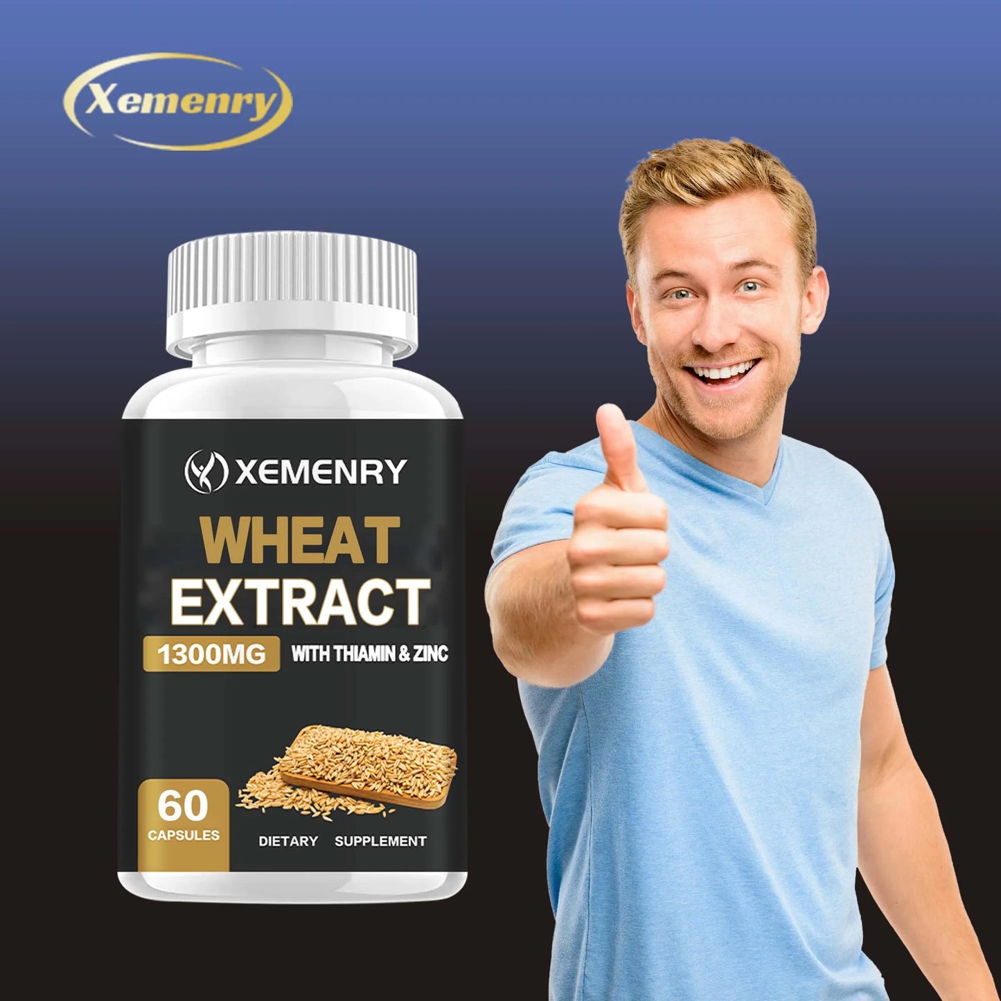 Fermented Wheat Germ Extract - Healthy Aging, Antioxidant, Immune Support - 60 Capsules