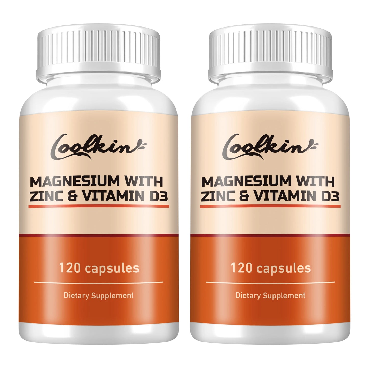Magnesium with Zinc & Vitamin D3 - for Sleep, Bone, Heart, Immune Support, Relieve Stress and Improve Mood - 120 Capsules