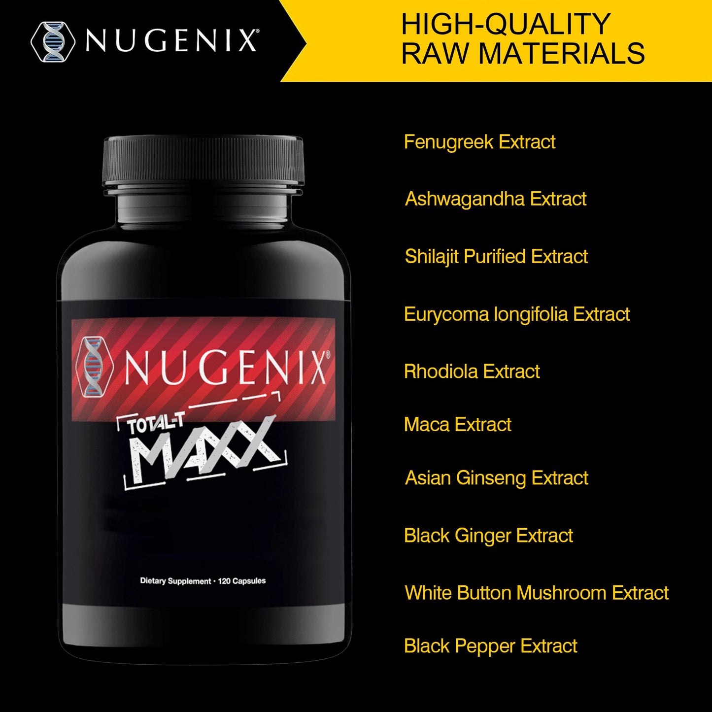 TOTAL-T MAXX - Ashwagandha, Muscle Health, Maximum Total Testosteron Boosting Formula - 120 Capsules