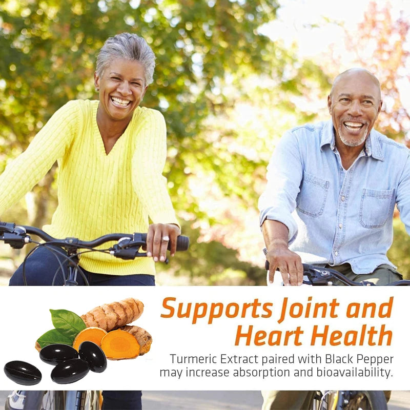 Turmeric 2360 Mg with Garlic Curcumin Black Pepper for Better Absorption, Joint Flexibility, Digestion, 120 Veggie Capsules
