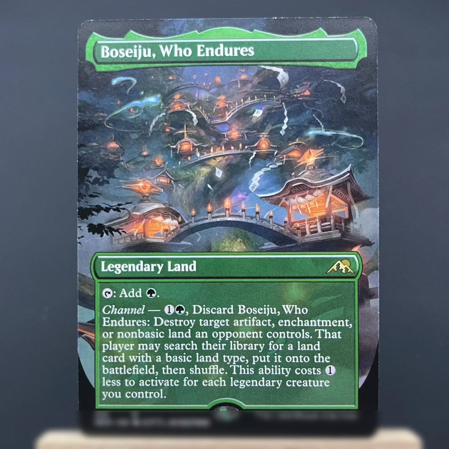 NEO DMR HOLO5-Ⅰ02 Tcg cards proxy magical the Boseiju, Who Endures The Wandering Emperor Otawara, Soaring City Vam gather