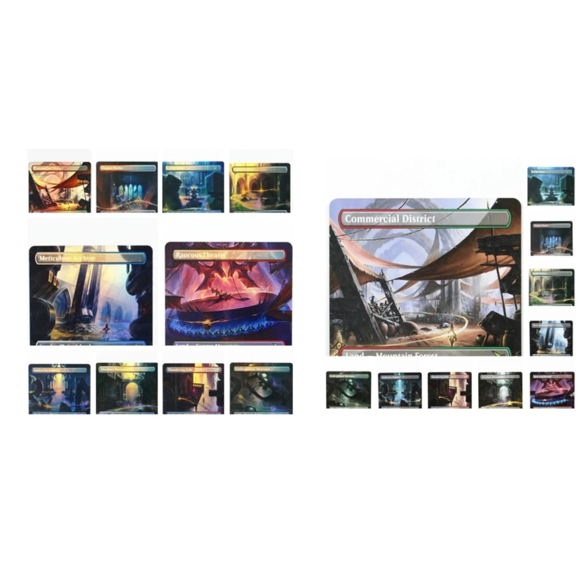 Holo/Foil Dual Lands borderless (MKM) TCG Magical proxy Cards Black Game Top Quality Gathering Board Game Trading Cards proxy