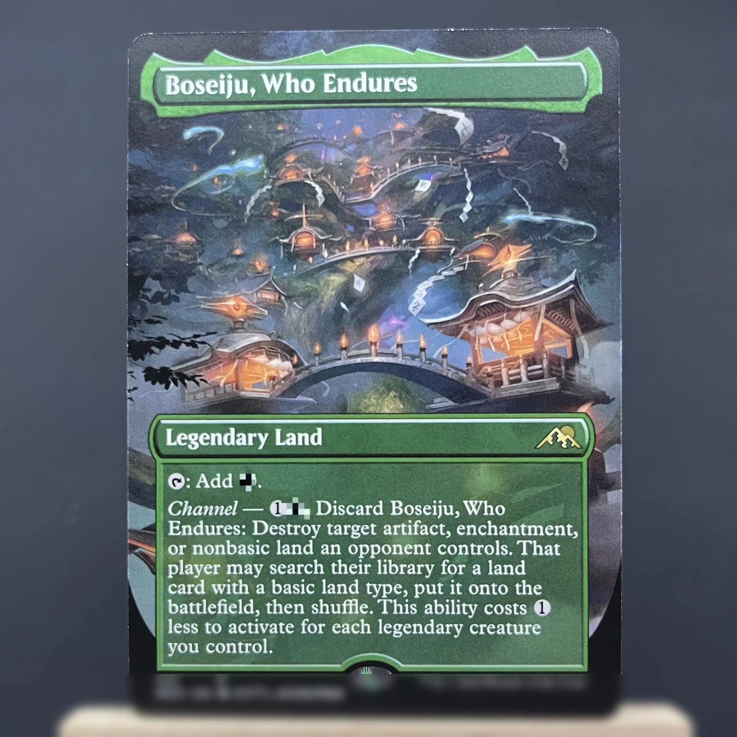 NEO DMR HOLO5-Ⅰ02 Tcg cards proxy magical the Boseiju, Who Endures The Wandering Emperor Otawara, Soaring City Vam gather