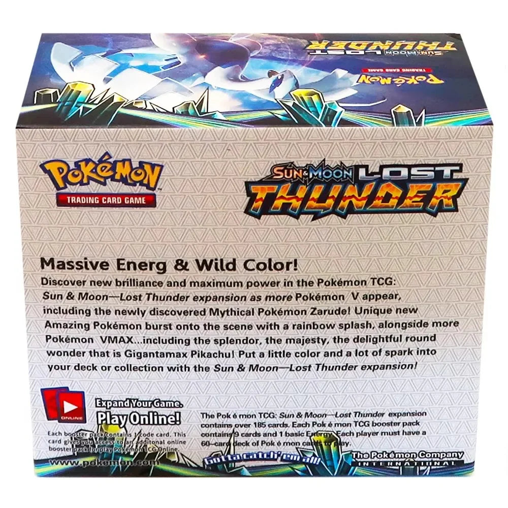 324Pcs/box Pokemon TCG: Sun & Moon Lost Thunder English Trading Card Game Booster Box Collectible Kids Toys Gift