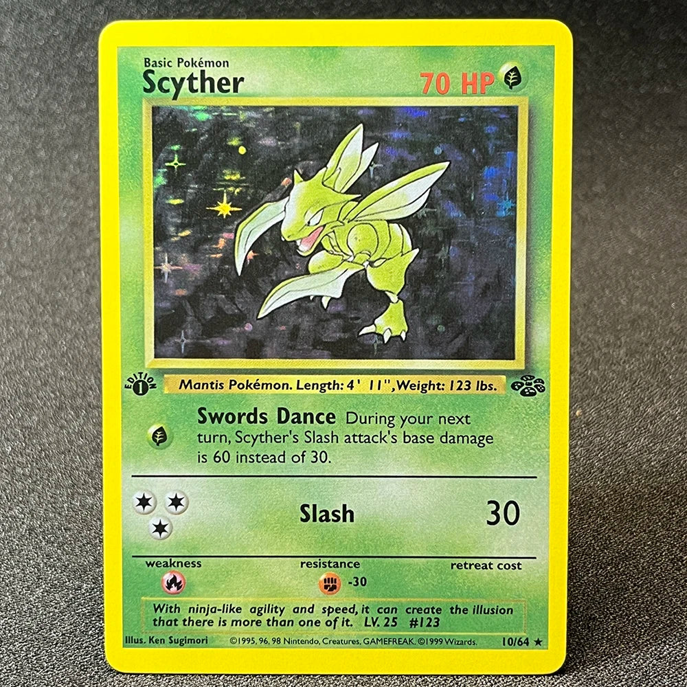 PKM Foil Cards Charizard Blastoise Venusaur Alakazam Mewtwo Zapdos Raichu 1996 1st Edition Game Collection PTCG Proxy Cards