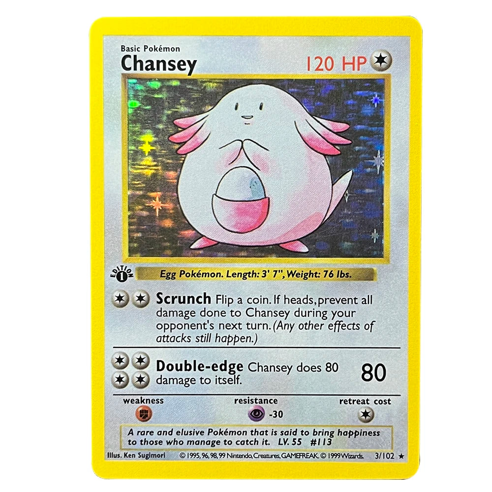PKM Foil Cards Charizard Blastoise Venusaur Alakazam Mewtwo Zapdos Raichu 1996 1st Edition Game Collection PTCG Proxy Cards