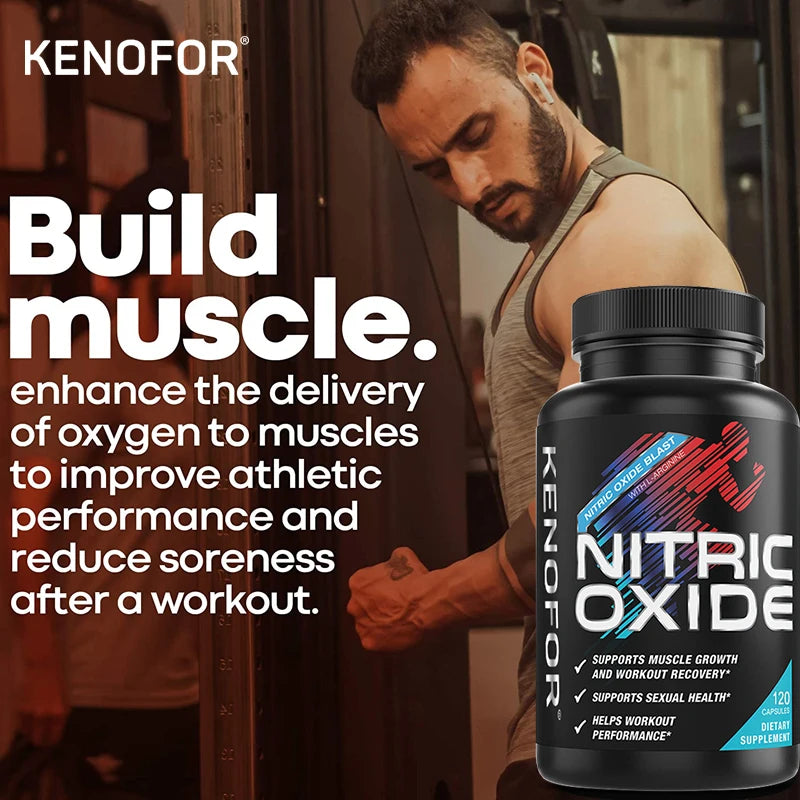Energy Booster - Supports High Intensity Workouts, Muscle Growth and Recovery, Improves Workout Performance, 120 Capsules
