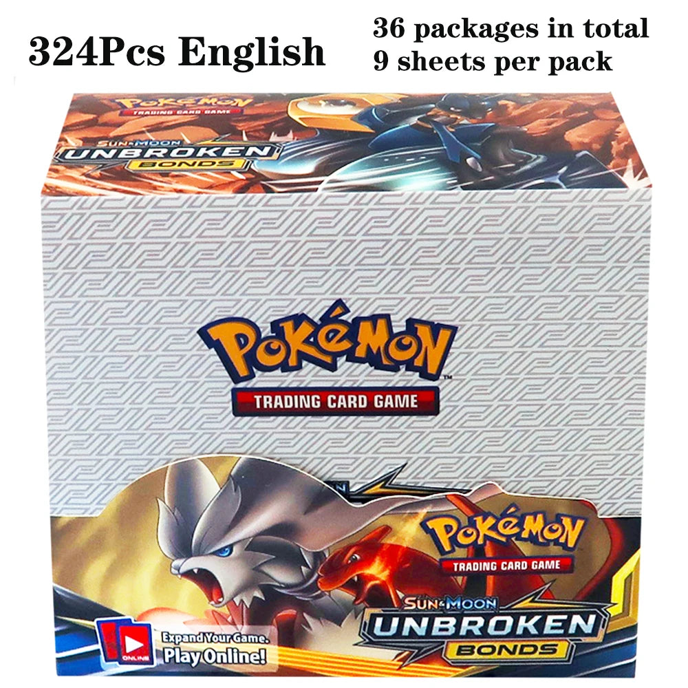 324Pcs/box Pokemon TCG: Sun & Moon Lost Thunder English Trading Card Game Booster Box Collectible Kids Toys Gift