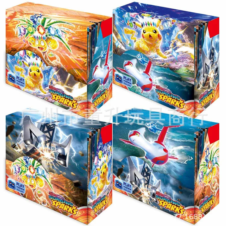 324/360 Pcs/Set Pokemon Card Brilliant Stars 151 Prismatic Evolutions PALDEAN FATES English Booster Battle Transaction Card.