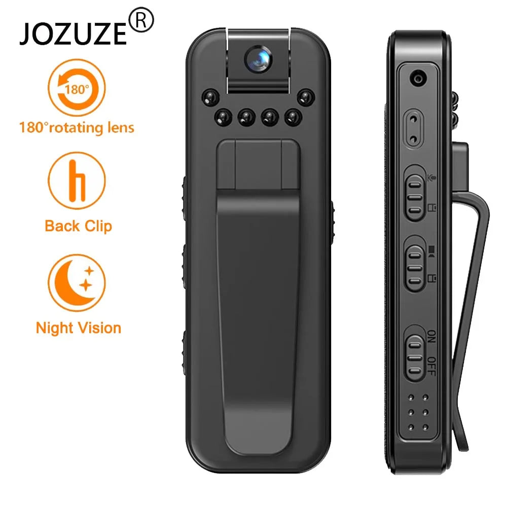 JOZUZE L7 HD 1080P Mini Camera Portable Small Digital Video Recorder Police BodyCam Infrared Night Vision Miniature Camcorder