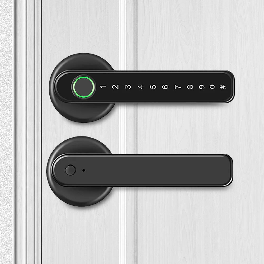 Aoresac Fingerprint Door Lock/Smart Door knob/Biometric Door Lock with passcode keypad keyless/APP Remote Control/Entry Door