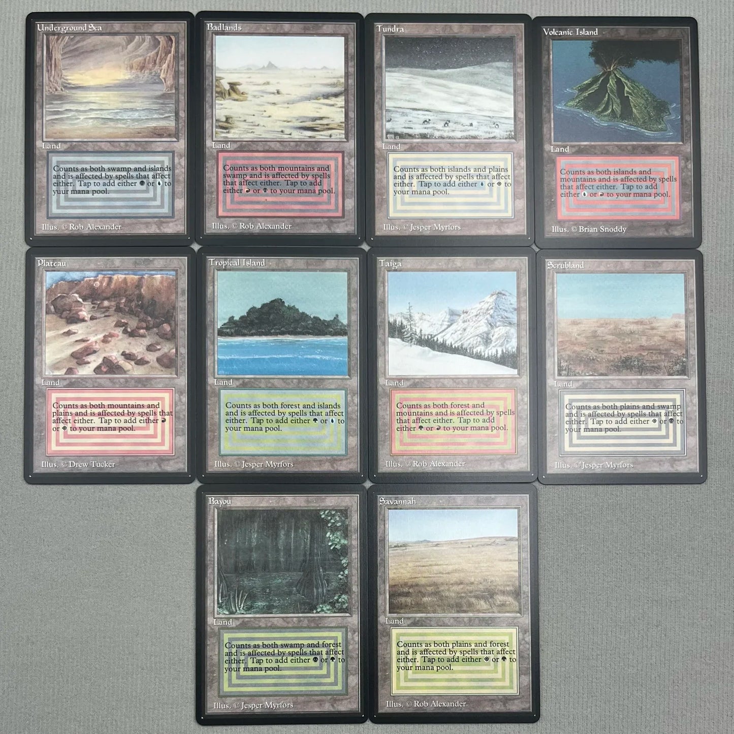 Whole Set TCG Cards for Home Play Proxy magical power9 beta fetch lands VMA dual shock land The One Ring gathering Sol Ring