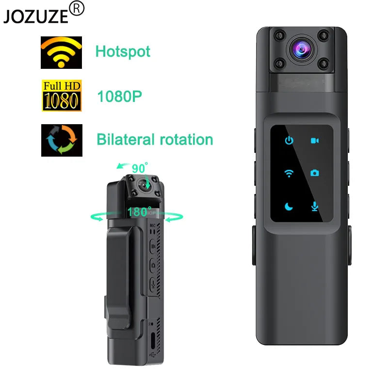 JOZUZE L13 NEW Wifi Hotspot Mini Camera 1080P Portable Digital Video Recorder Body Camera Night Vision DVR Miniature Camcorder