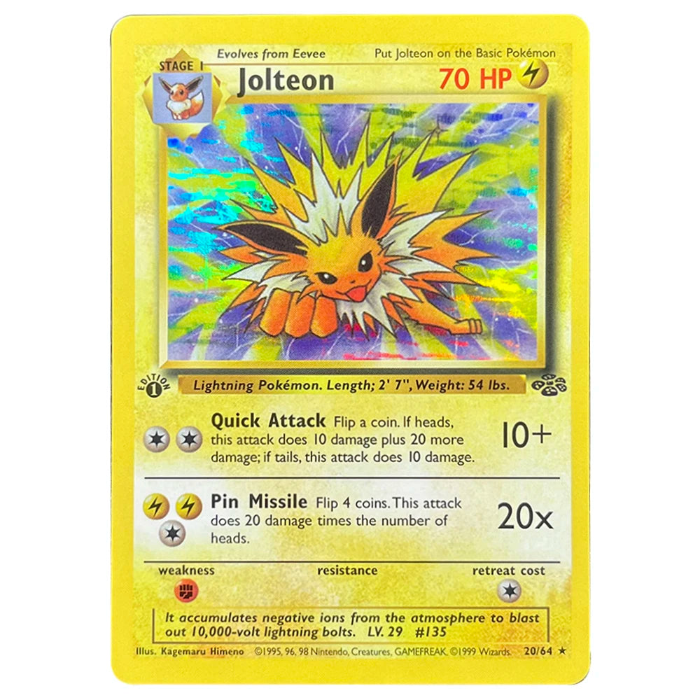 PKM Foil Cards Charizard Blastoise Venusaur Alakazam Mewtwo Zapdos Raichu 1996 1st Edition Game Collection PTCG Proxy Cards