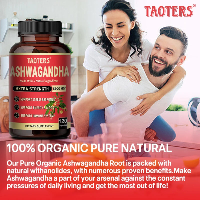 Ashwagandha High Concentrate Turmeric, Rhodiola Rosea, Ginger, Black Pepper - Mood, Immune, Energy Support