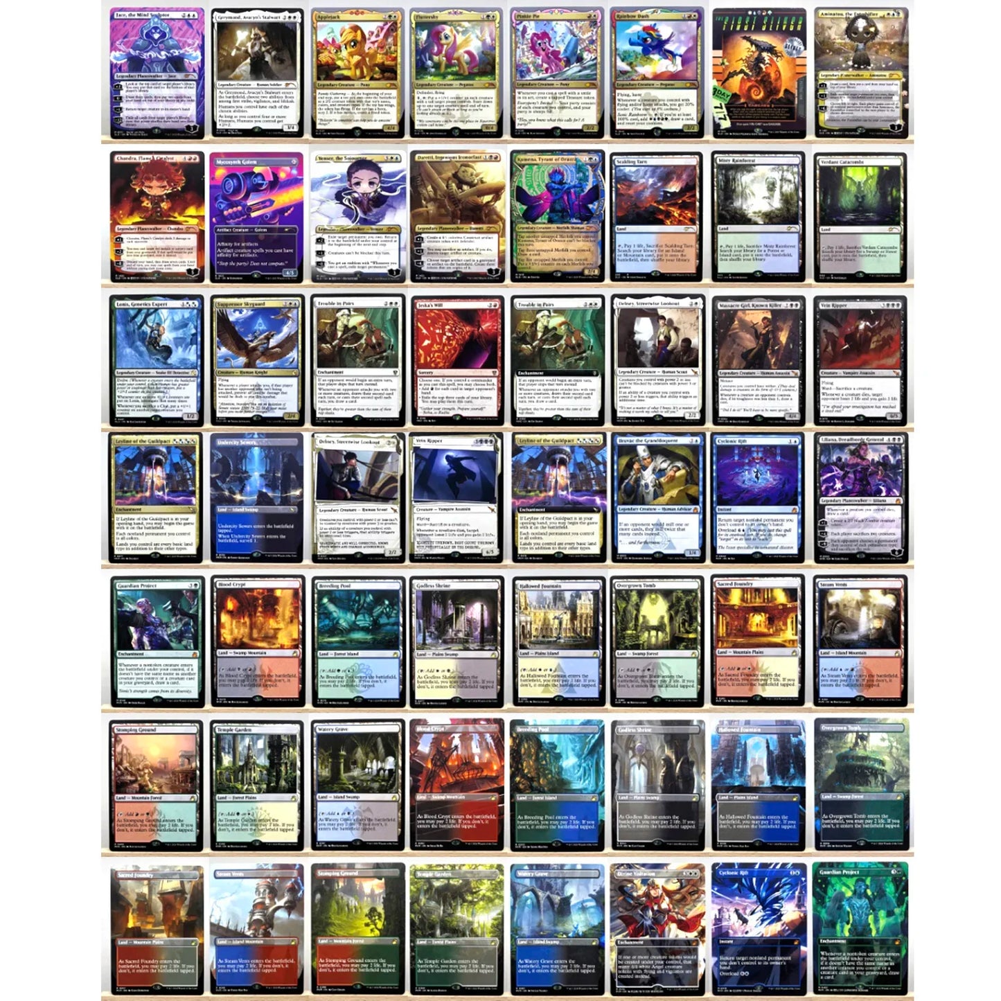Whole Set TCG Cards for Home Play Proxy magical power9 beta fetch lands VMA dual shock land The One Ring gathering Sol Ring