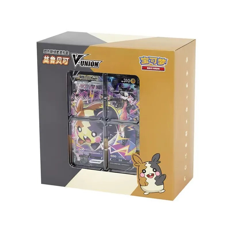 Genuine Original Pokemon PTCG Card Quartet Coupling V-UNION Gift Box Pikachu Big Gather Moru Trainer Gift Box PTCG Custom Toy
