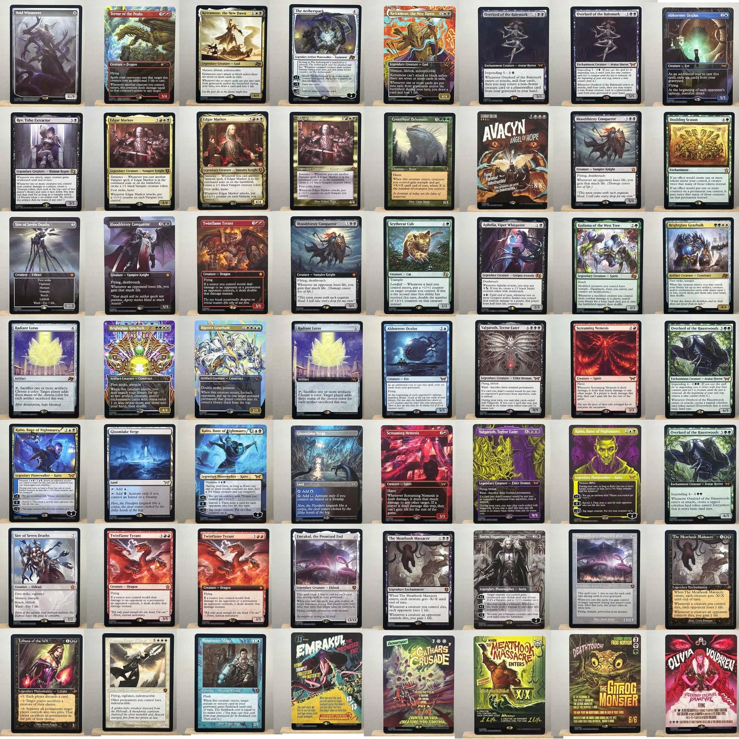 Whole Set TCG Cards for Home Play Proxy magical power9 beta fetch lands VMA dual shock land The One Ring gathering Sol Ring