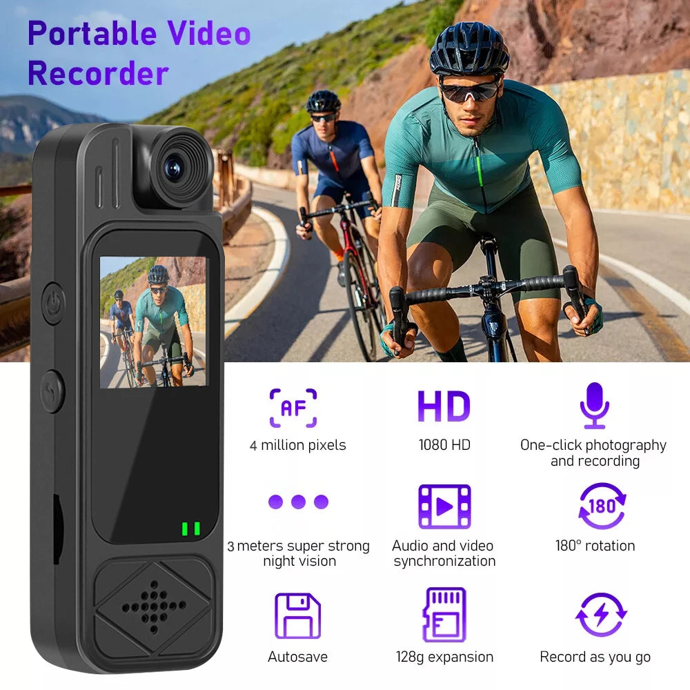 HD 1080P Mini Camera Portable Digital Video Recorder Worn Police Small Body Cam Infrared Night Vision Sports DV Camcorders