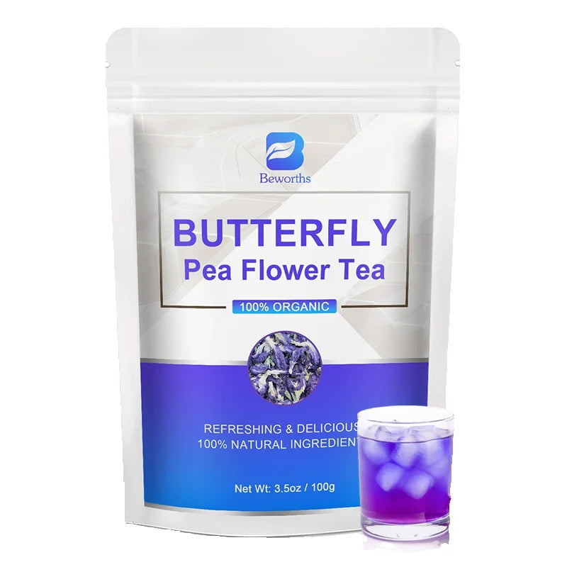 BEWORTHS 100% Natural Butterfly Herb Extract Enhances Immunity, Rich in Vitamin C and E Antioxidant Supplements for Beauty
