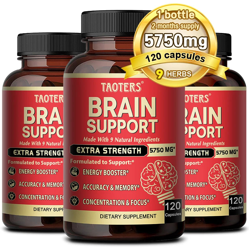 Ashwagandha Root Extract, Brain Support, Helps with Memory and Focus, Accuracy and Concentration, Energy Support.
