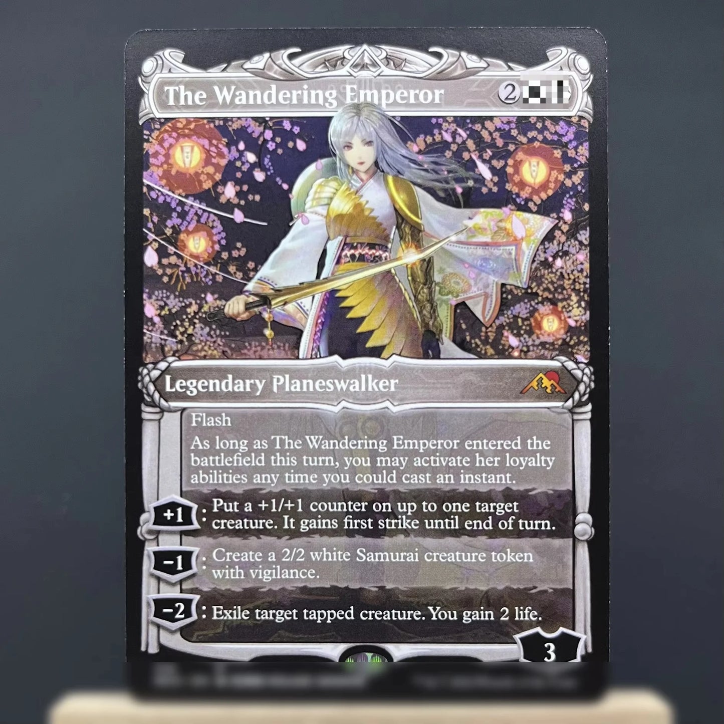 NEO DMR HOLO5-Ⅰ02 Tcg cards proxy magical the Boseiju, Who Endures The Wandering Emperor Otawara, Soaring City Vam gather