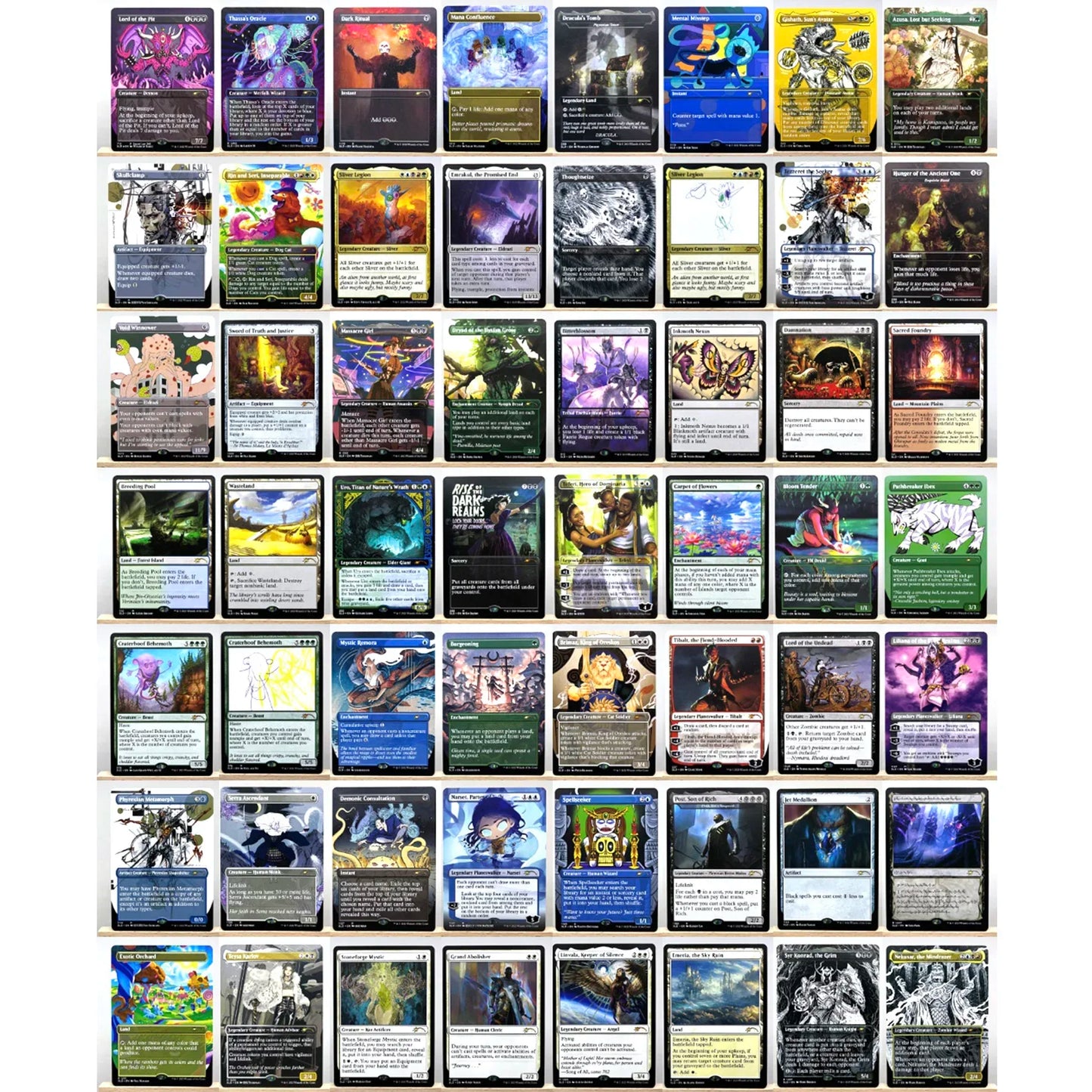 Whole Set TCG Cards for Home Play Proxy magical power9 beta fetch lands VMA dual shock land The One Ring gathering Sol Ring