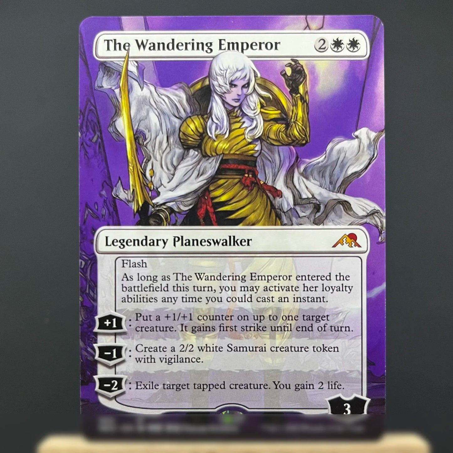 NEO DMR HOLO5-Ⅰ02 Tcg cards proxy magical the Boseiju, Who Endures The Wandering Emperor Otawara, Soaring City Vam gather