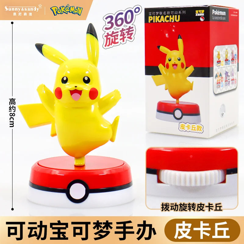 Pokemon Model Kit Anime Characters Figure Gengar Pikachu Charizard Slowpoke Mewtwo Series Car Interior Hand Position Toys Gifts