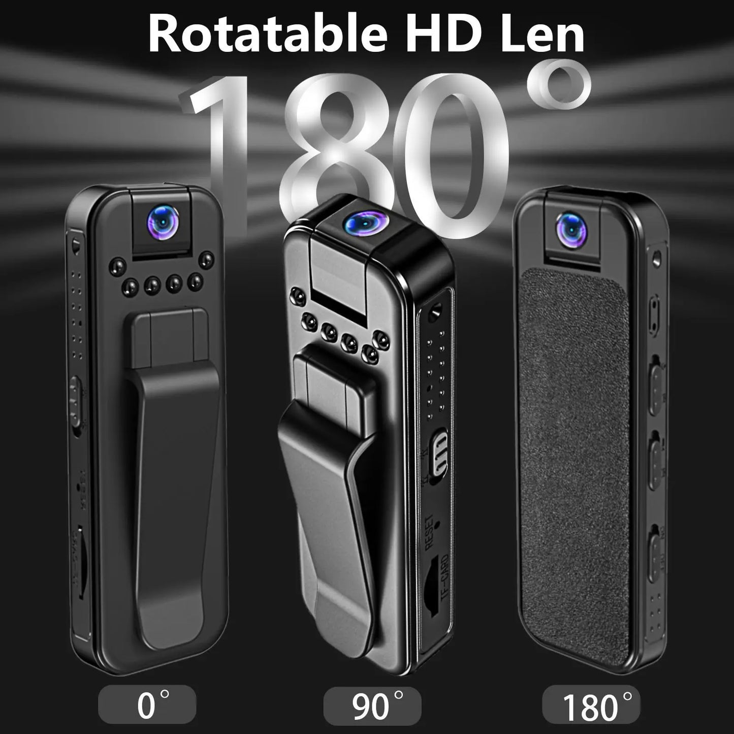 HD Mini Camera Portable Small Digital Video Recorder Police BodyCam Infrared Night Vision Miniature Camcorder