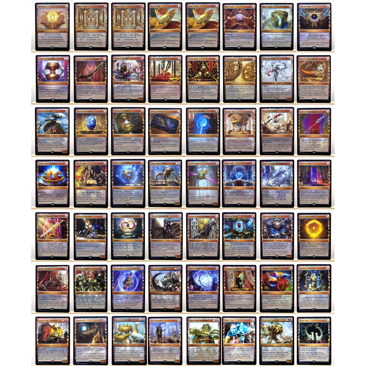 Whole Set TCG Cards for Home Play Proxy magical power9 beta fetch lands VMA dual shock land The One Ring gathering Sol Ring