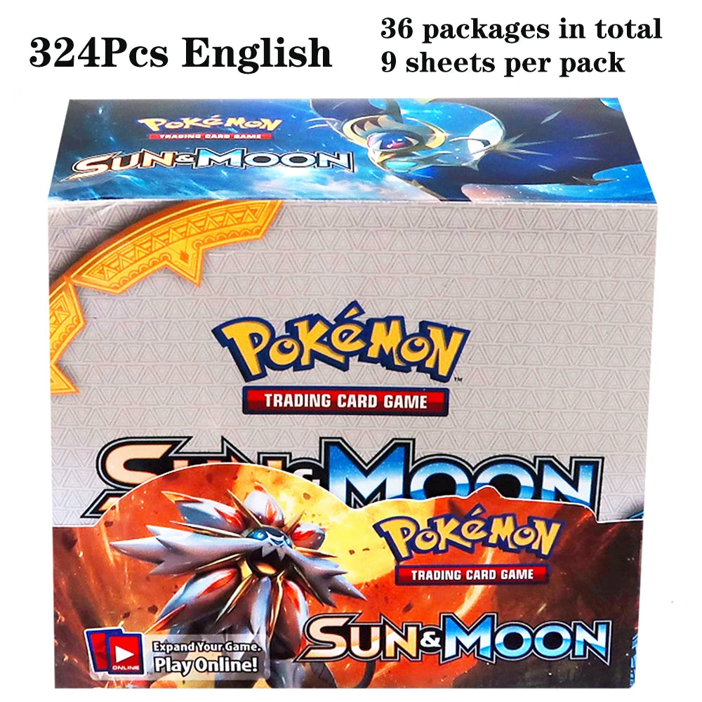 324Pcs/box Pokemon TCG: Sun & Moon Lost Thunder English Trading Card Game Booster Box Collectible Kids Toys Gift