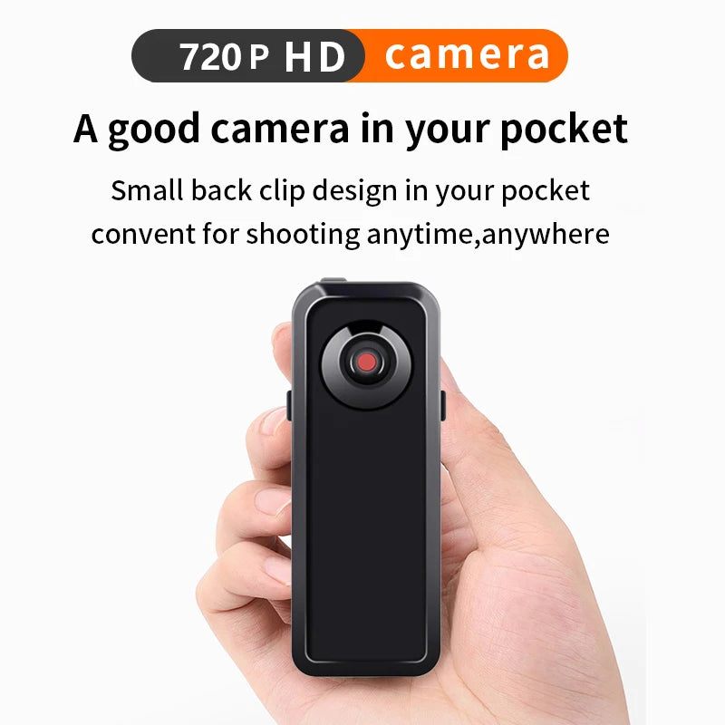 Mini DV Camera Wireless Micro Camera 720p HD Sensor Camcorder MD80 Video Audio Recorder Small Camera Collar Clip