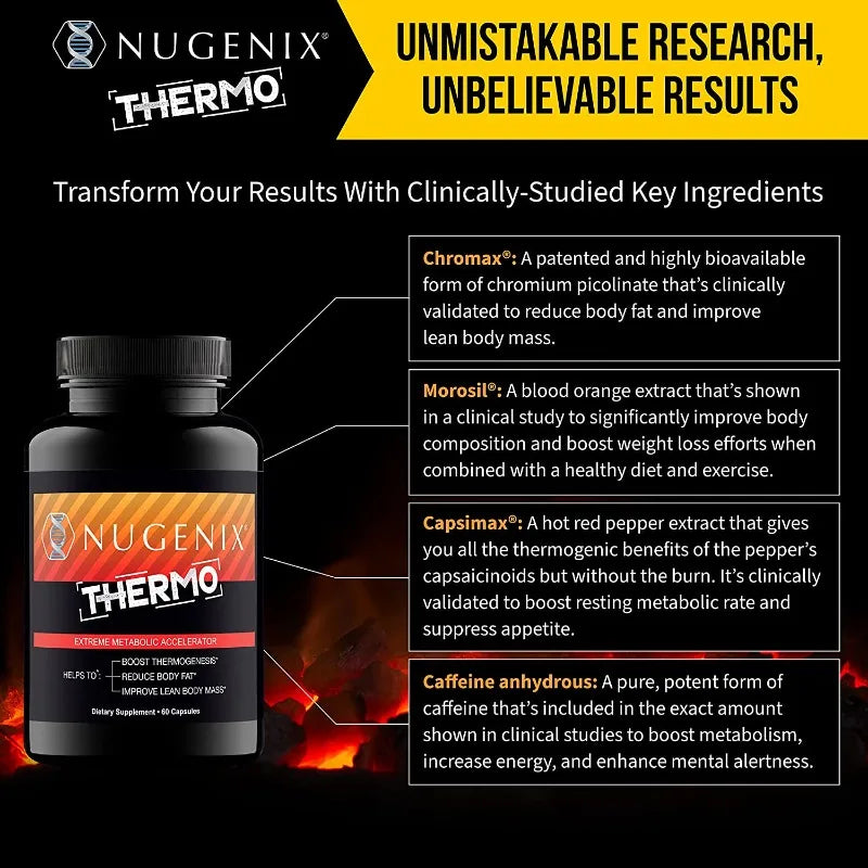 Men's Fat Burner, Vitamin C, Caffeine, Cayenne Pepper Extract, Hunger Suppressant, Energy Booster, 60 Capsules