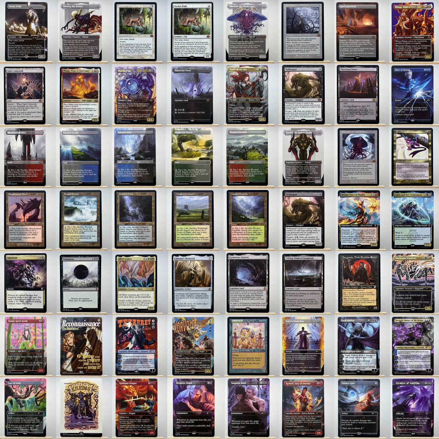 Whole Set TCG Cards for Home Play Proxy magical power9 beta fetch lands VMA dual shock land The One Ring gathering Sol Ring