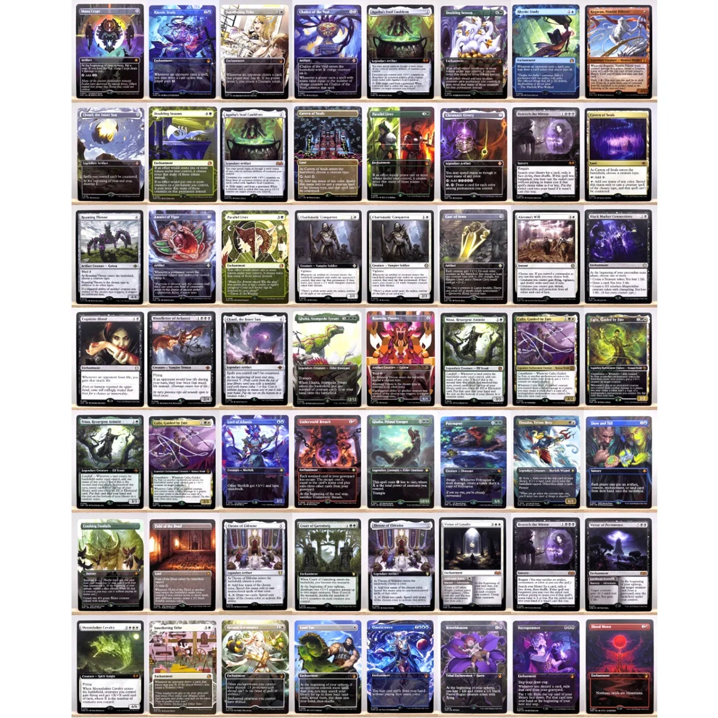 Whole Set TCG Cards for Home Play Proxy magical power9 beta fetch lands VMA dual shock land The One Ring gathering Sol Ring