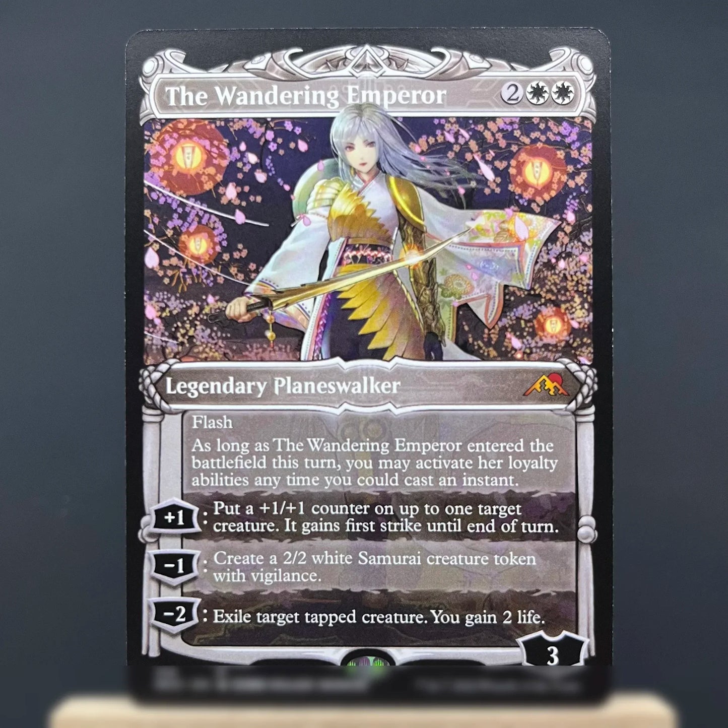 NEO DMR HOLO5-Ⅰ02 Tcg cards proxy magical the Boseiju, Who Endures The Wandering Emperor Otawara, Soaring City Vam gather