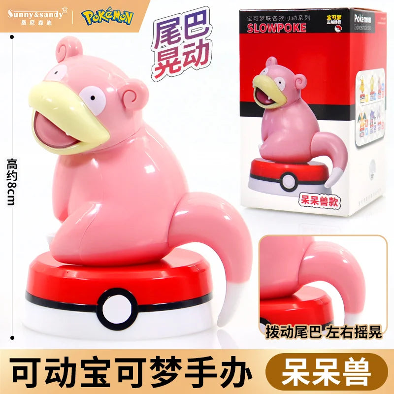 Pokemon Model Kit Anime Characters Figure Gengar Pikachu Charizard Slowpoke Mewtwo Series Car Interior Hand Position Toys Gifts