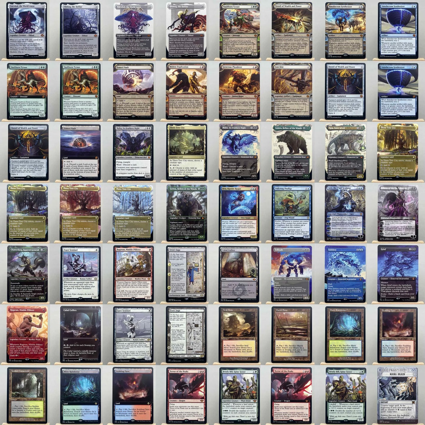 Whole Set TCG Cards for Home Play Proxy magical power9 beta fetch lands VMA dual shock land The One Ring gathering Sol Ring