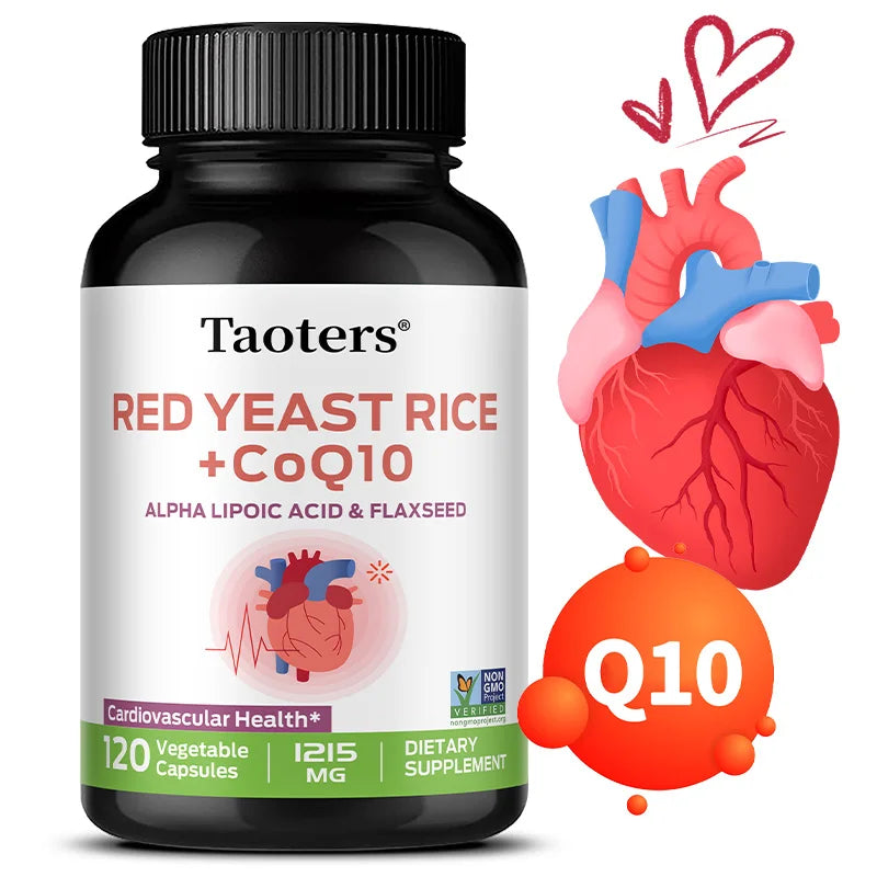 Red Yeast Rice Extract, Containing Coenzyme Q10, Has Antioxidant Effects, Supports Heart Health, and Balances Blood Pressure