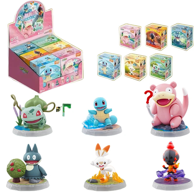 Original Blokees Pokemon Pikachu Eevee Charmander Charizard Greninja Meowscarada Ceruledge Cartoon Characters Building Block Toy