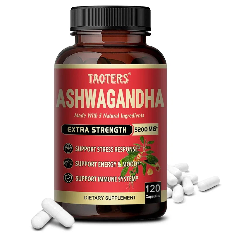 Ashwagandha High Concentrate Turmeric, Rhodiola Rosea, Ginger, Black Pepper - Mood, Immune, Energy Support