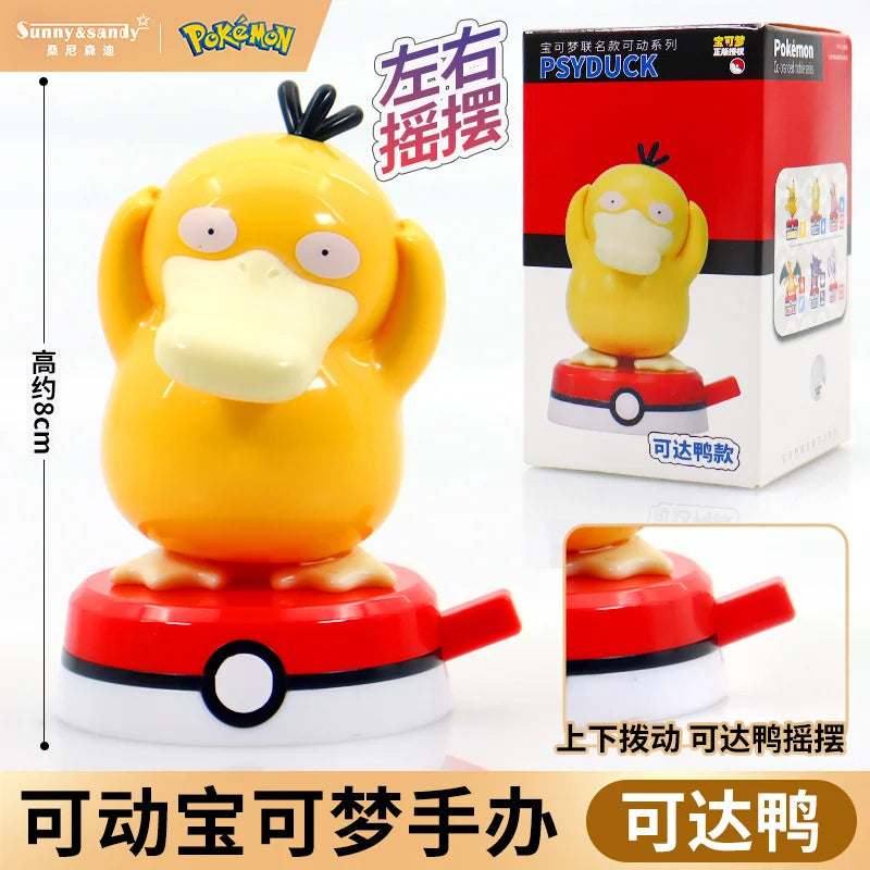Pokemon Model Kit Anime Characters Figure Gengar Pikachu Charizard Slowpoke Mewtwo Series Car Interior Hand Position Toys Gifts