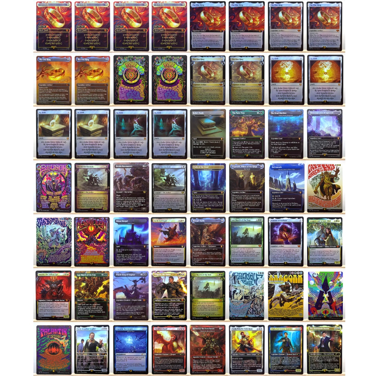Whole Set TCG Cards for Home Play Proxy magical power9 beta fetch lands VMA dual shock land The One Ring gathering Sol Ring