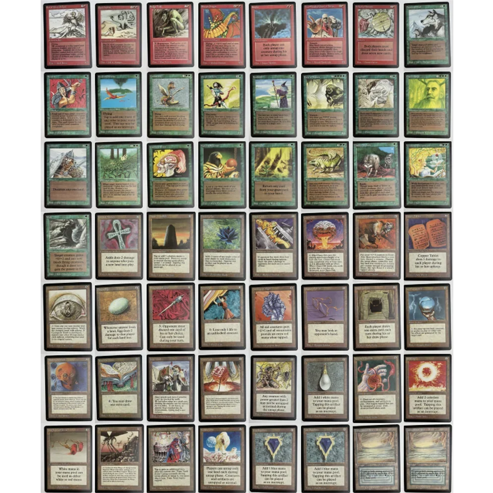 Whole Set TCG Cards for Home Play Proxy magical power9 beta fetch lands VMA dual shock land The One Ring gathering Sol Ring